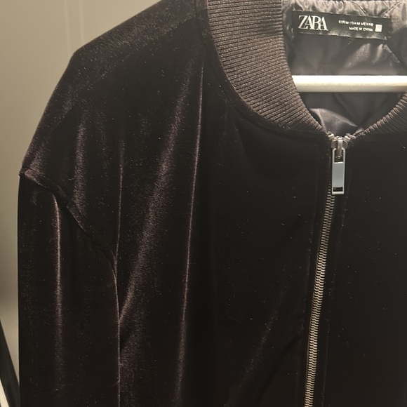 Zara velvet velour jacket - Picture 3 of 4
